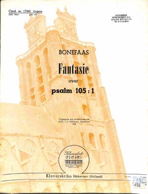 Fantasie over Psalm 105:1 - Tweedehands Klavar