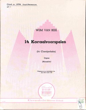 14 Koraalvoorspelen - Tweedehands Klavar