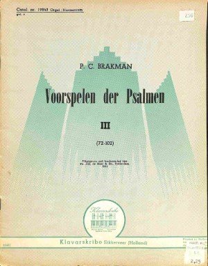 Voorspelen der Psalmen - deel 3 - Tweedehands Klavar