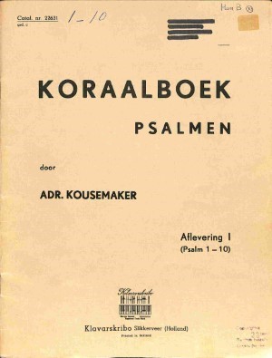 Koraalboek Psalmen: Psalm 1-10 - deel 1 - Tweedehands Klavar