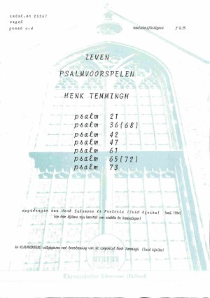 Zeven Psalmvoorspelen - Tweedehands Klavar