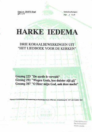 Drie koraalbewerkingen uit het liedboek voor de kerken: gezang 223, 292, 387 - Tweedehands Klavar