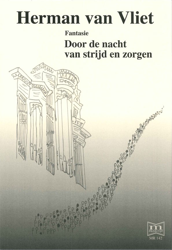 Door de nacht van strijd en zorgen - Notenschrift