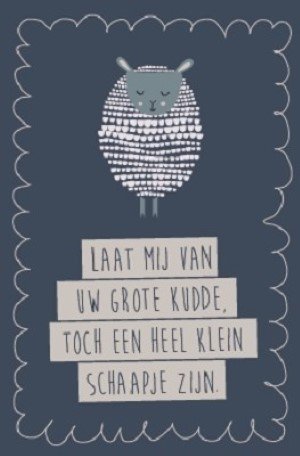 Laat mij van Uw grote kudde - minikaart