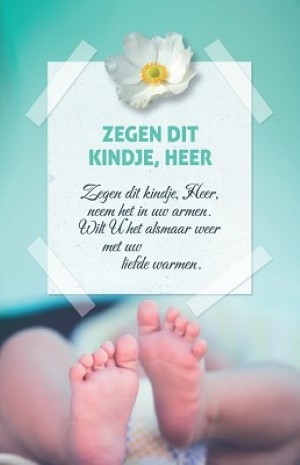 Zegen dit kindje, Heer - wenskaart