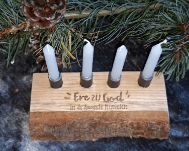 Ere zij God - Kaarsenhouder Advent