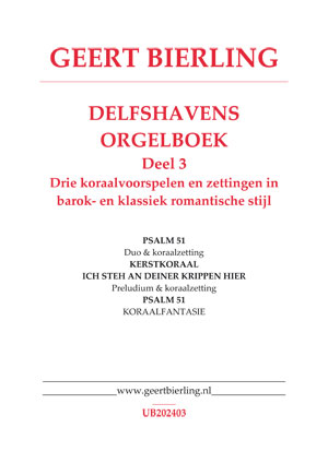 Delfshavens Orgelboek (3) - Notenschrift